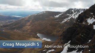 Creag Meagaidh 5 Munros route