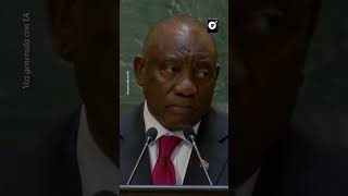 Cyril Ramaphosa: condena ante la ONU agresión israelí en Gaza