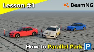 Parallel Parking | How to Parallel Park Perfectly (Step by Step) | BeamNG.Drive