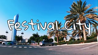 Dubai Festival City Area 4k - morning drive