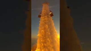 Spacex Starship Flight test two as seen from the top of launch mount tower