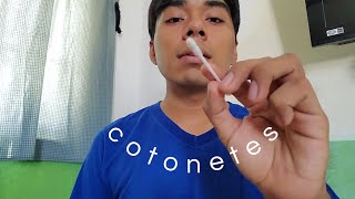 ASMR con COTONETES Bastante Relajante