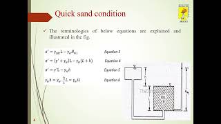 Soil Mechanics - Quick Sand Condition