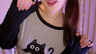 ASMR Japanese Onomatopoeia Trigger Words for Deep Sleep😪💤 (hand movements, cupped whispers)