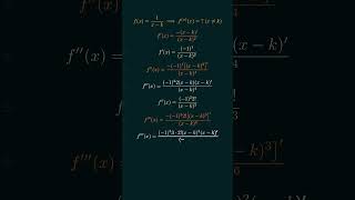 Higher Order Derivatives of 1/(x-k)