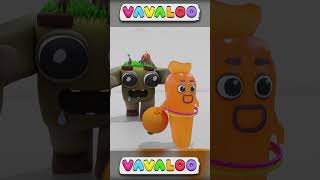 Red Kup-Kup, Orange Kup-Kup! #vavaloo #shorts #kidslearning #learncolors