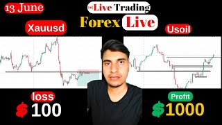 Forex live trading in Hindi  | 14 June 2024 | Verma Stock Trader