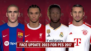 FACE UPDATE FOR PES 2017