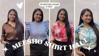 Meesho Shirt Haul | Starting from ₹100/- | Office/College Shirts​⁠ #review #shirts #meeshohaul #new