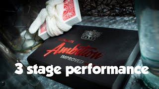 ULTIMATE AMBITION rising card effect. 3 stage performance