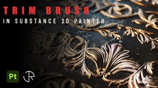 How to make a Trim brush using roll brush in substance 3d painter