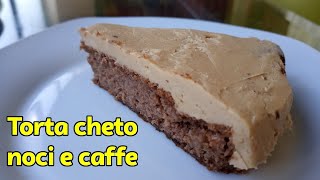 Torta chetogenica noci & caffè #tortanoci #tortacaffe #senzaglutine