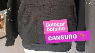 APRENDE A COLOCAR UN BOLSILLO CANGURO🦘 AL BUZO. si se te complica ! 🥴