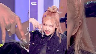 [4K 60fps] BLACKPINK - 'Pink Venom' ROSÉ FanCam Inkigayo 20220828 🌹 (블랙핑크) - Enhanced