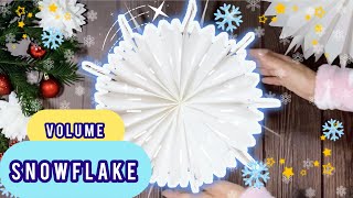 How to Make Volume Snowflake Paper Craft | Easy DIY | Объемная Снежинка