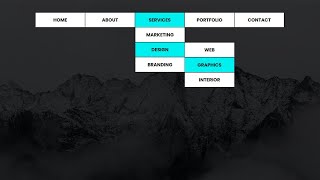 Drop Down Menu HTML CSS | How to Create Dropdown Navigation Menu