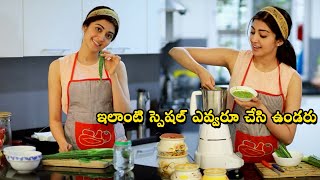 Actress Pranitha Latest Cooking Video | Celebrities Cooking Video | Pranitha latest video