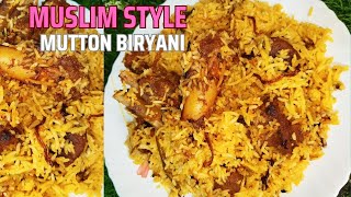 Muslim's style Mutton biryani☺️||Mutton Biryani Recipe😋|Homemade Biryani Recipe☺️@NazmasRecipesNS