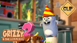 Anniversaire surprise avec les Lemmings - Grizzy & les Lemmings