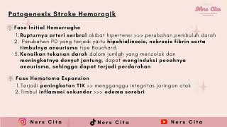 Asuhan Keperawatan Stroke Hemoragik Terlengkap + Patogenesis