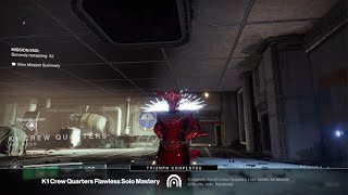 Destiny 2 K1 Crew Quarters Master Lost Sector Solo Flawless