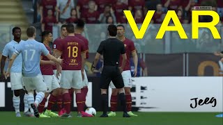 FIFA 20 + VAR (Lazio-Roma) Gameplay Ita Telecronaca Derby REMIX [Arbitri Parodia] Gol El Tucu Correa