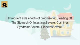 What are the side effects from prednisone