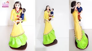 MAKE SUPER GIFT FOR YOUR MOM/Mother |Creative Handmade Mothers day special craft idea using clay