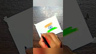 indian flag drawing