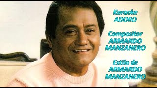 Mi Karaoke - Adoro - Armando Manzanero -3