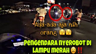 RIDING MALAM SAMBIL AMBIL PAKET - HATI-HATI DIJALAN JANGAN ASAL NYEROBOT DI LAMPU MERAH !!!