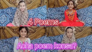 4 Poems ❤ Apko konsa poem pasand aya ? || Poems ||