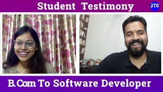 JTC Student Testimony | B.com To Software Developer | Student Review | JTC