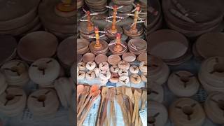 Wooden utensils shop 🧺📦⚱️ #Wood #Carpenter #Laddle #Plates #Ashtrays #Shorts #Viral #Trending