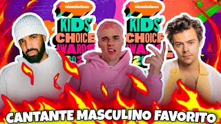 NOMINADOS A CANTANTE MASCULINO FAVORITO | 🔥KIDS' CHOICE AWARDS 2021🔥 | USA