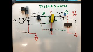 10 - Tierra, Ground, GND y Realimentación, funcionamiento de fuente conmutada switching o SMPS