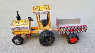 How to make Matchbox Tractor at Home | Diy Mini Tractor | Mini Tractor Science Project