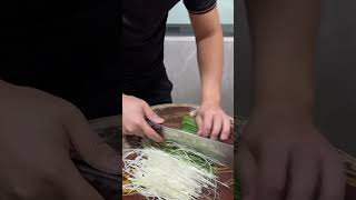 White Leek Cutting Tricks & Vegetables Cutting Activity #cuttingtricks