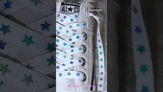 Unique reflective shoelaces from RareShoelaces.com #shoelaces #converse #sneakers #uniquesneaks