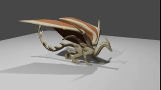 Dragon eating animation