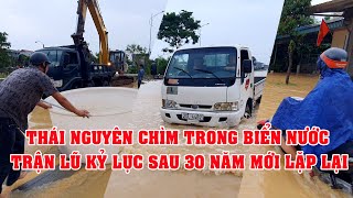 Thành phố Thái Nguyên hứng chịu trận mưa lũ lịch sử trong vòng 30 năm