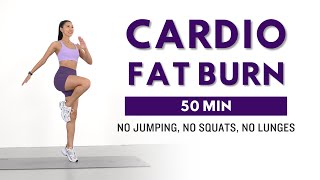 50 min FULL BODY FAT BURN Workout - No Jumping, No Squats, No Lunges | Standing Cardio Workout