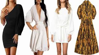 Top 20 Stylish For puff sleeve jacquard mini dress Ideas 2023  in Women's Fashion Clothing