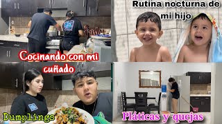 En cocina con mi cuñado🧑🏻‍🍳/+Dic. no lo disfruto🥲/+Limpieza y rutina nocturna🌙