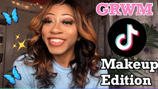 GRWM: DOING MY MAKEUP FOR TIK TOK VIDS