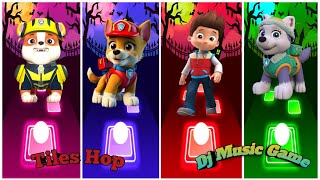 Team Ryder🤩 - Ryder 🆚 Ryder 🆚 Ryder 🆚 Ryder || PAW Patrol 🎶 Tiles Hop EDM Rush🚓✅