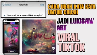 Ubah tulisan untuk crush jadi lukisan art aesthetic | Tutorial viral tiktok lagu Bruno - Nothing