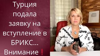 😎 Турция  подала заявку на вступление в БРИКС❗❓❓    ⚠️👣 Внимание      Елена Бюн