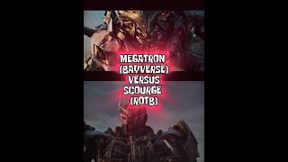 Megatron (Bayverse) vs Scourge (ROTB) #transformers #shorts #versus #edit