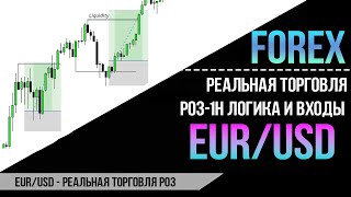 EUR/USD торговля на основе Power of Three(PO3)